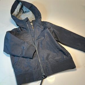 The Children’s Place Kids Navy Blue Jacket With Hood Size 4T